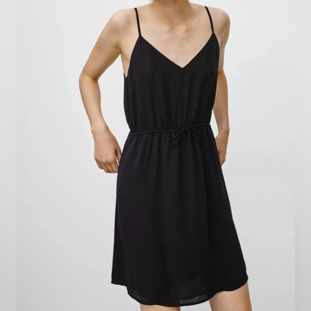 Aritzia Babaton Black Casimir Dress